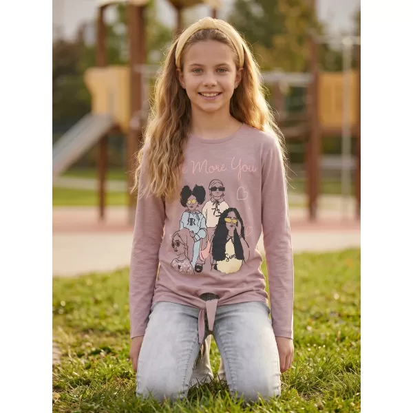  Tricou fetita cu maneca lunga SAM 73 VADANIA KT 505 TRANDAFIR BĂTRÂN 