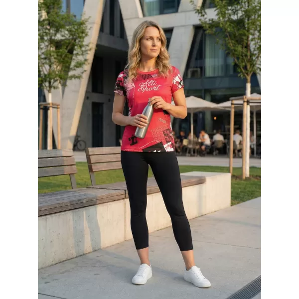  Tricou funcțional premium pentru femei ALTISPORT VOJ/ALW009TR01 ROȘU 
