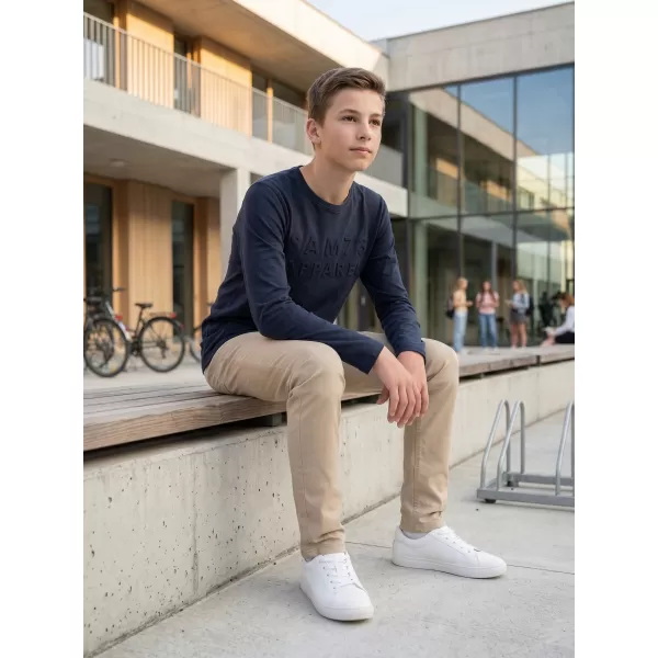  Tricou băiat cu mâneci lungi SAM 73 CELDOR KT 501 ALBASTRU ÎNCHIS 