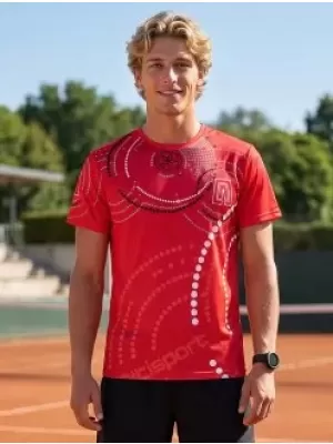 Tricou premium pentru bărbați ALTISPORT VOJ/ALM003TR01 ROȘU