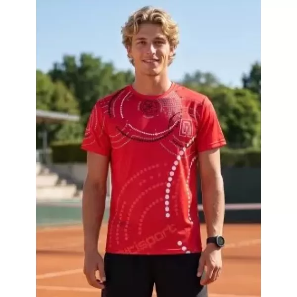  Tricou premium pentru bărbați ALTISPORT VOJ/ALM003TR01 ROȘU 