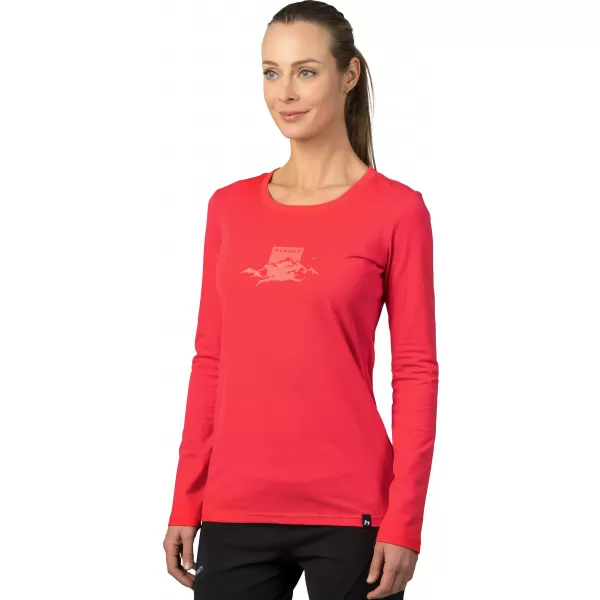  Tricou de damă cu mâneci lungi HANNAH ELARA HIBISCUS 