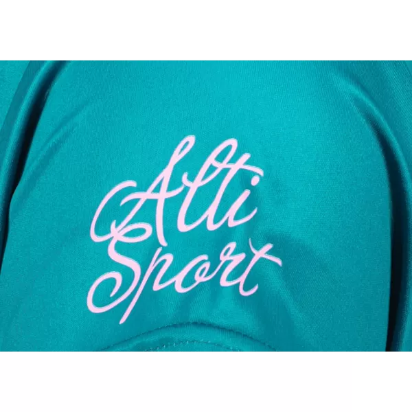  Tricou funcțional premium pentru femei ALTISPORT VOJ/ALW002TR01 SMARALD/ROZ DESCHIS 