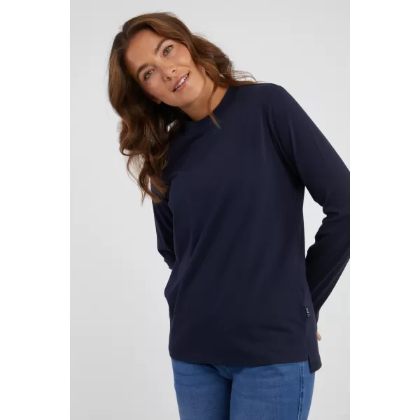  Tricou de damă cu mâneci lungi SAM 73 ZIRA WT 894 ALBASTRU ÎNCHIS 