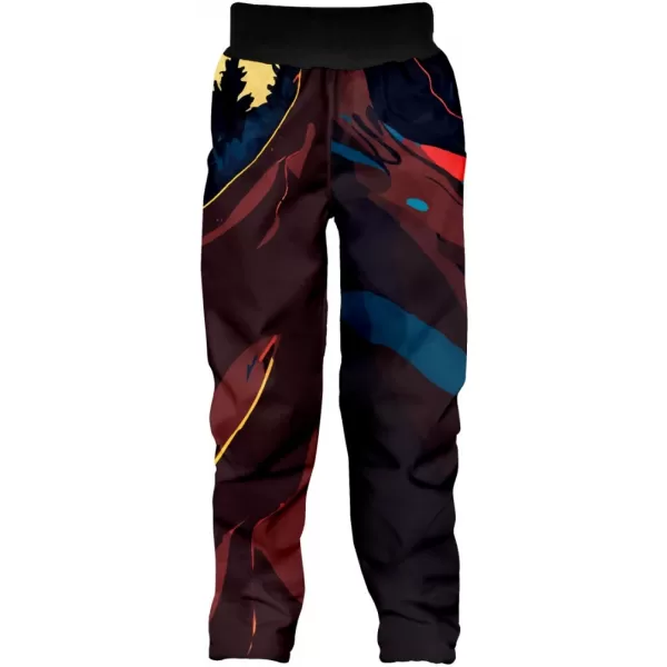  Pantaloni de softshell pentru bebeluși WAMU MOUNTAIN BIKE TMAVÁ MAI COLORAT 