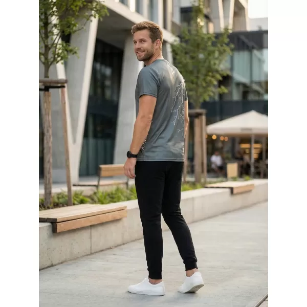  Tricou premium pentru bărbați ALTISPORT VOJ/ALM004TR01 GRAFIT 