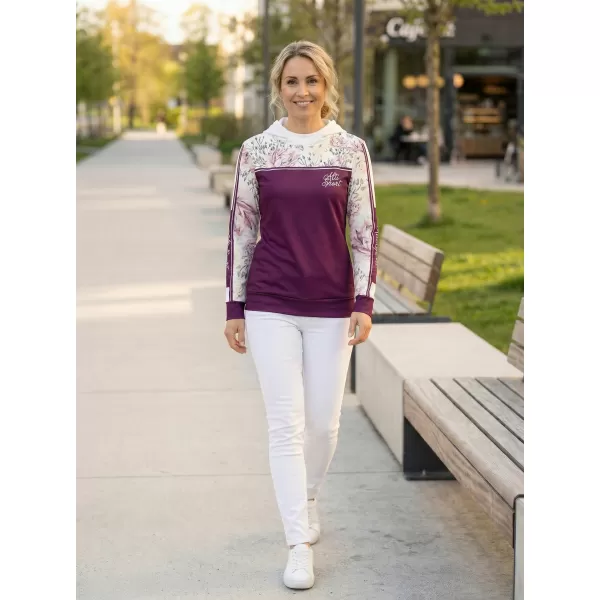  Hanorac premium pentru femei ALTISPORT VOJ/ALW008MI01 BURGUNDIA 