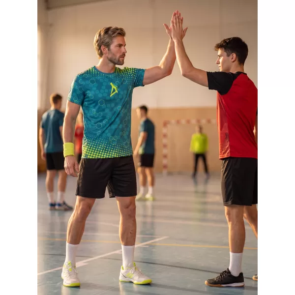  Tricou funcțional premium pentru bărbați ALTISPORT VOJ/ALM005TR01 KEROSEN/GALBEN 