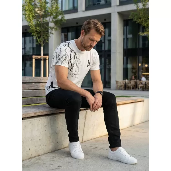  Tricou premium pentru bărbați ALTISPORT VOJ/ALM004TR01 ALB 