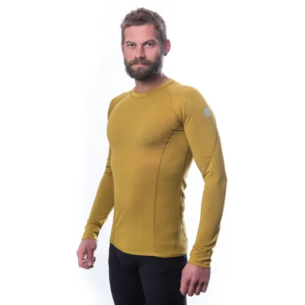  Tricou termic pentru bărbați SENSOR MERINO AIR MUSTARD 