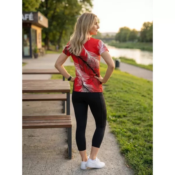  Tricou funcțional premium pentru femei ALTISPORT VOJ/ALW001TR01 ROȘU 