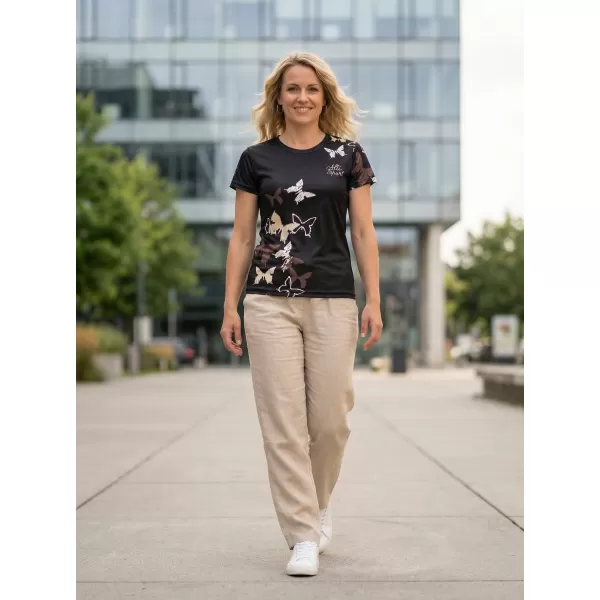  Tricou funcțional premium pentru femei ALTISPORT VOJ/ALW002TR01 NEGRU MARO 