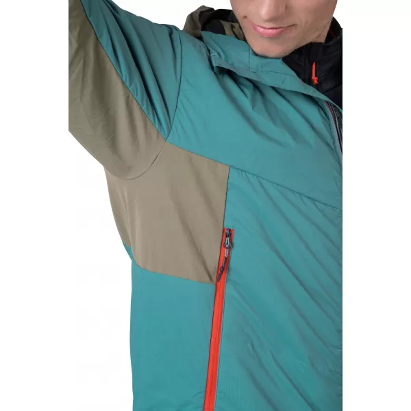  Jachetă pentru bărbați HANNAH KECHU HOODY ULEI ALBASTRU/DE MĂSLINE ARS 