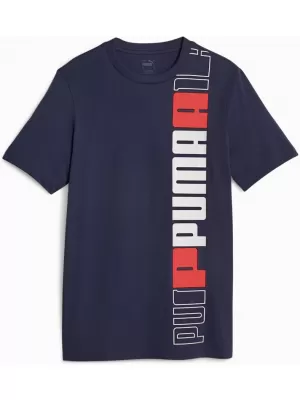 Tricou pentru bărbați PUMA ESS+ LOGO LAB TEE 675916-06 ALBASTRU