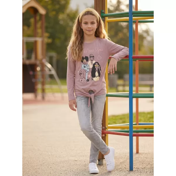  Tricou fetita cu maneca lunga SAM 73 VADANIA KT 505 TRANDAFIR BĂTRÂN 
