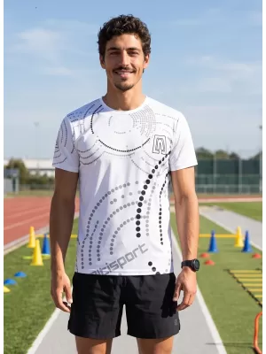 Tricou premium pentru bărbați ALTISPORT VOJ/ALM003TR01 ALB