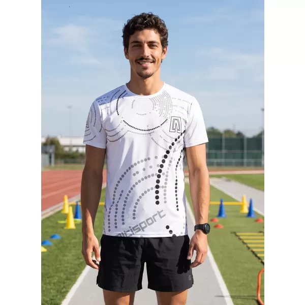  Tricou premium pentru bărbați ALTISPORT VOJ/ALM003TR01 ALB 