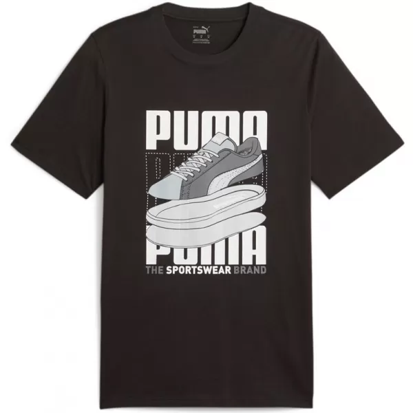  Tricou pentru bărbați PUMA GRAPHICS SNEAKER TEE 677186-01 NEGRU 