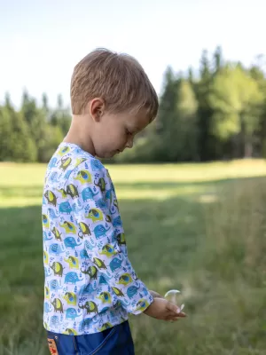 THIRT T -THIRT al copiilor WAMU SLŮŇATA ALB/ALBASTRU