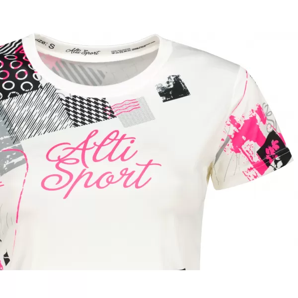  Tricou funcțional premium pentru femei ALTISPORT VOJ/ALW009TR01 ALB 