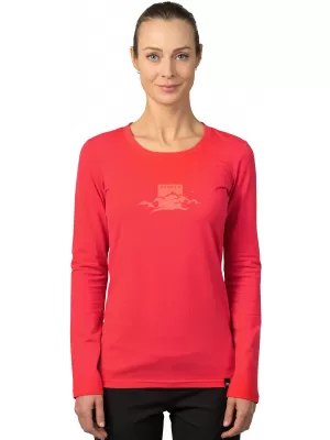 Tricou de damă cu mâneci lungi HANNAH ELARA HIBISCUS