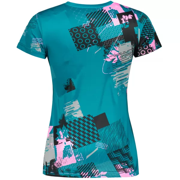  Tricou funcțional premium pentru femei ALTISPORT VOJ/ALW009TR01 BENZINĂ/ROZ DESCHIS 