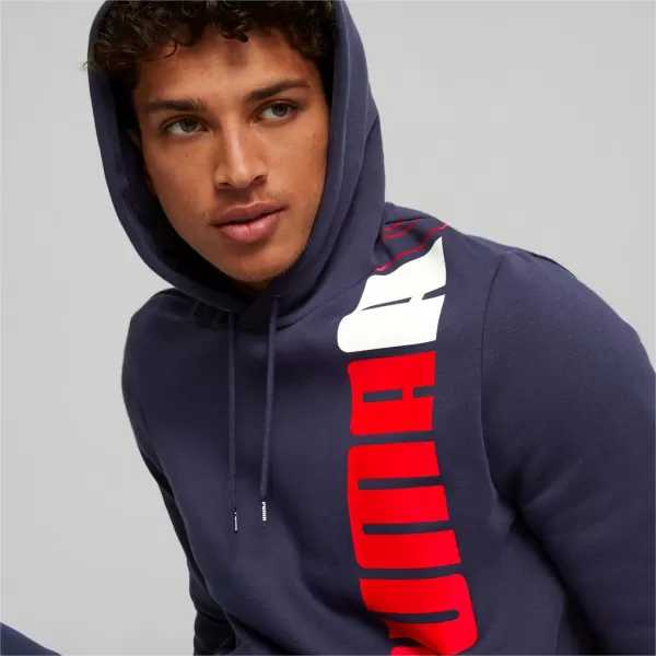  Hanorac pentru bărbați PUMA ESS+ LOGO LAB HOODIE FL 675919-06 ALBASTRU 