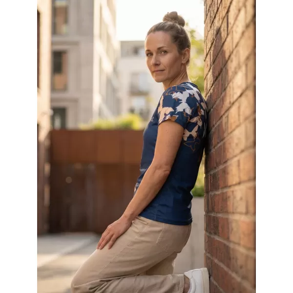  Tricou funcțional premium pentru femei ALTISPORT VOJ/ALW002TR01 BLEUMARIN/MARO 