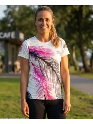 Tricou funcțional premium pentru femei ALTISPORT VOJ/ALW001TR01 ALB