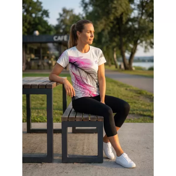  Tricou funcțional premium pentru femei ALTISPORT VOJ/ALW001TR01 ALB 