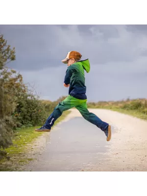 Pantaloni de softshell pentru bebeluși WAMU MOZAIKA VERDE
