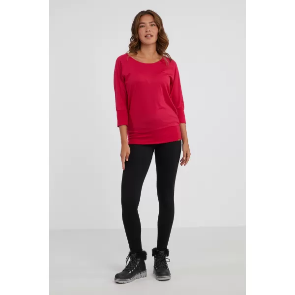  Tricou dama cu maneci 3/4 SAM 73 SELMA WT 896 ROZ ÎNCHIS 