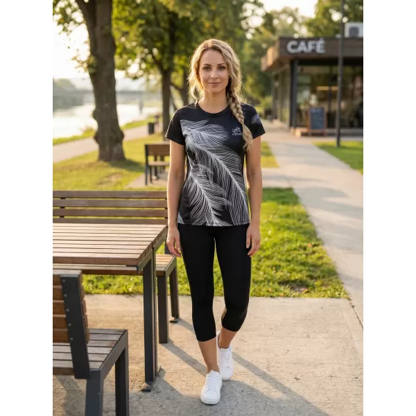  Tricou funcțional premium pentru femei ALTISPORT VOJ/ALW001TR01 GRI NEGRU 