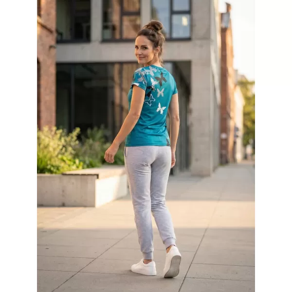  Tricou funcțional premium pentru femei ALTISPORT VOJ/ALW002TR01 KEROSEN/ALB 