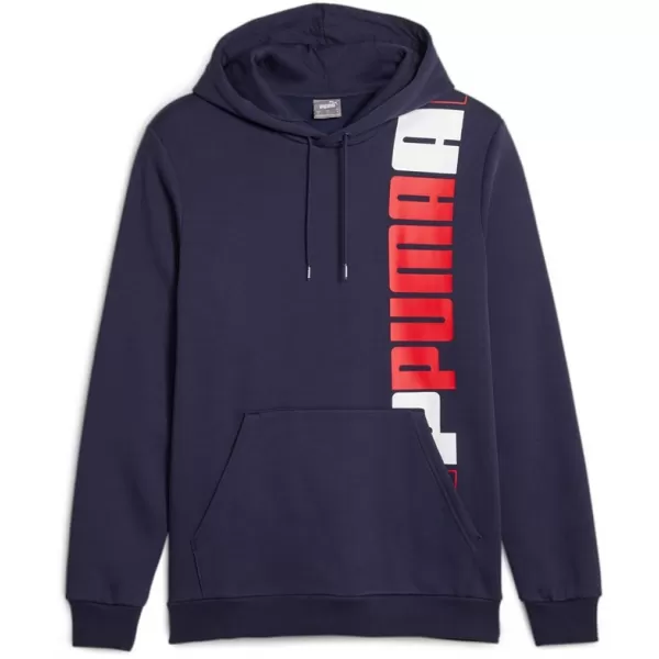  Hanorac pentru bărbați PUMA ESS+ LOGO LAB HOODIE FL 675919-06 ALBASTRU 
