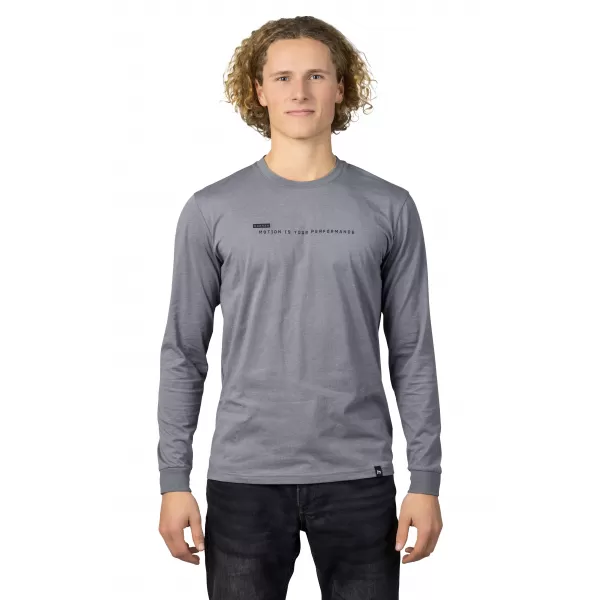  Tricou pentru bărbați cu mâneci lungi HANNAH KIRK GRI OȚEL 
