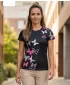 Tricou funcțional premium pentru femei ALTISPORT VOJ/ALW002TR01 NEGRU ROZ