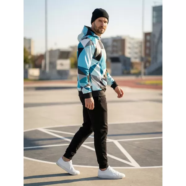  Hanorac premium pentru bărbați ALTISPORT VOJ/ALM007MI01 ALBASTRU GRI 