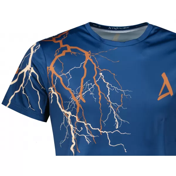  Tricou premium pentru bărbați ALTISPORT VOJ/ALM004TR01 BLEUMARIN/MARO 