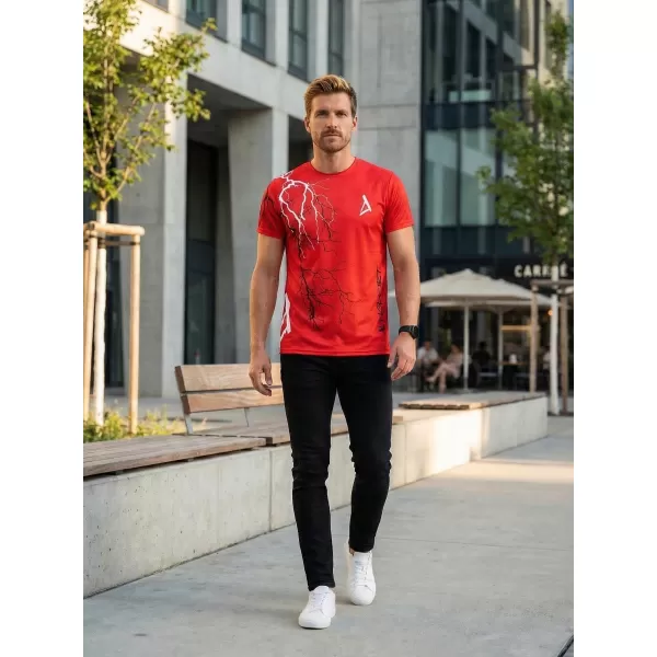  Tricou premium pentru bărbați ALTISPORT VOJ/ALM004TR01 ROȘU 