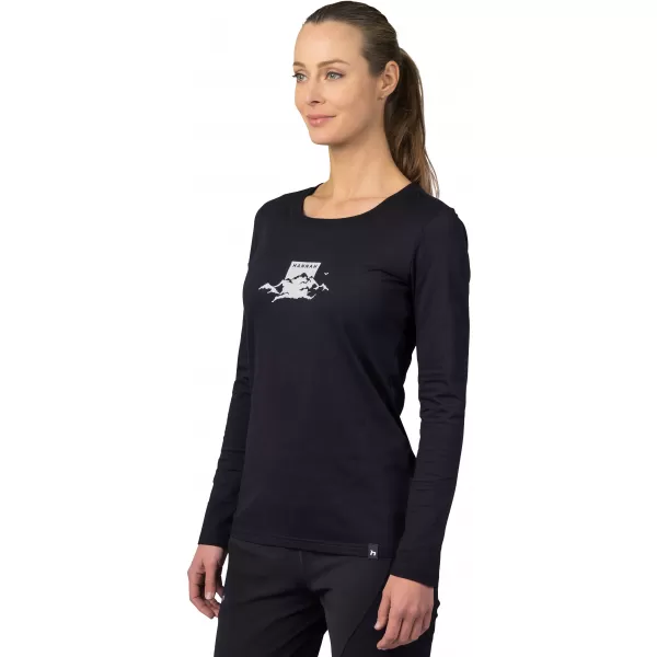  Tricou de damă cu mâneci lungi HANNAH ELARA ANTRACIT (ALB) 