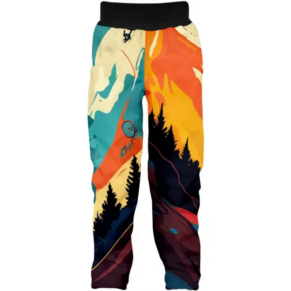  Pantaloni de softshell pentru bebeluși WAMU MOUNTAIN BIKE SVĚTLÁ MAI COLORAT 