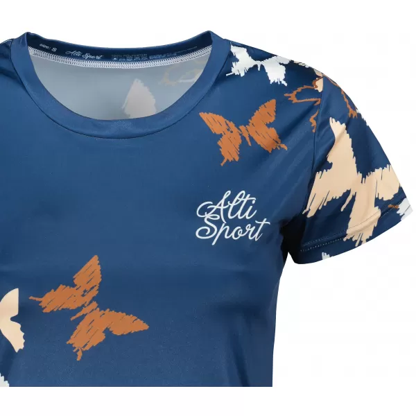  Tricou funcțional premium pentru femei ALTISPORT VOJ/ALW002TR01 BLEUMARIN/MARO 