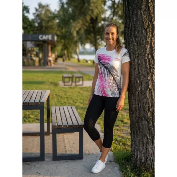  Tricou funcțional premium pentru femei ALTISPORT VOJ/ALW001TR01 ALB 