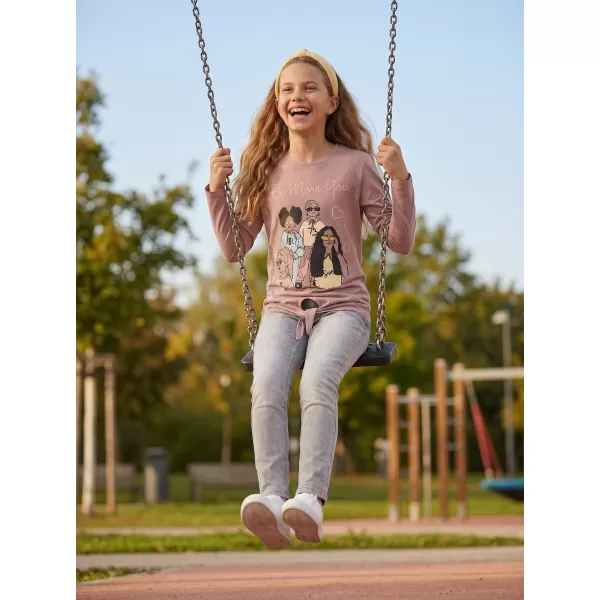  Tricou fetita cu maneca lunga SAM 73 VADANIA KT 505 TRANDAFIR BĂTRÂN 