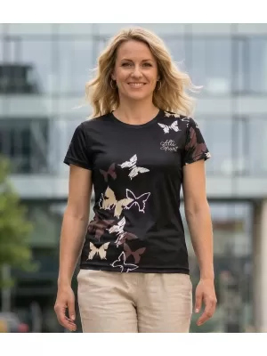 Tricou funcțional premium pentru femei ALTISPORT VOJ/ALW002TR01 NEGRU MARO
