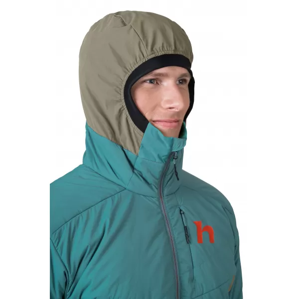  Jachetă pentru bărbați HANNAH KECHU HOODY ULEI ALBASTRU/DE MĂSLINE ARS 