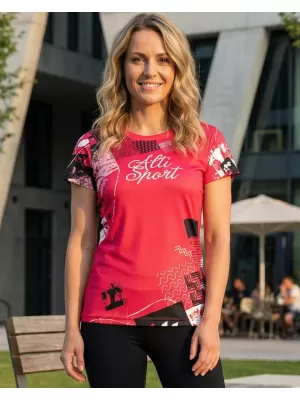 Tricou funcțional premium pentru femei ALTISPORT VOJ/ALW009TR01 ROȘU