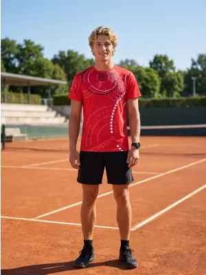 Tricou premium pentru bărbați ALTISPORT VOJ/ALM003TR01 ROȘU
