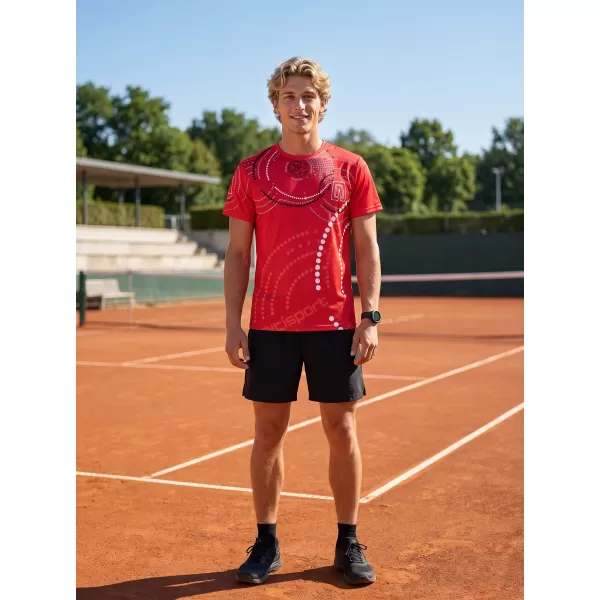  Tricou premium pentru bărbați ALTISPORT VOJ/ALM003TR01 ROȘU 